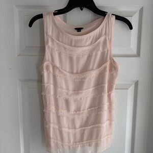 Elegant Ann Taylor Pink Sleeveless Top - XS